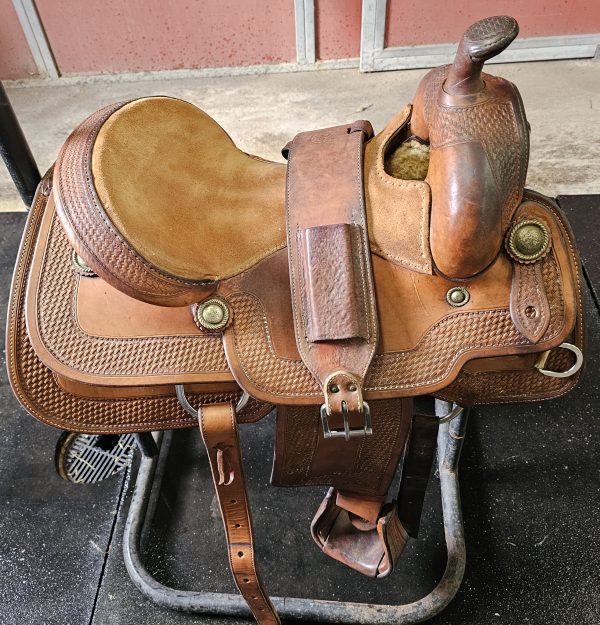 Bob's Custom Reining Saddle 16" - Image 6