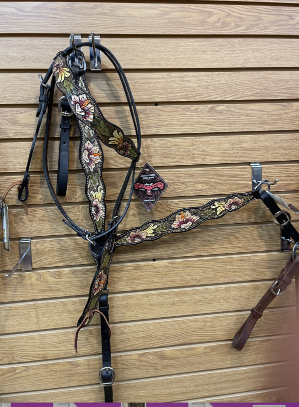 Circle Y NEW Matching Breastcollar and Headstall - Image 2